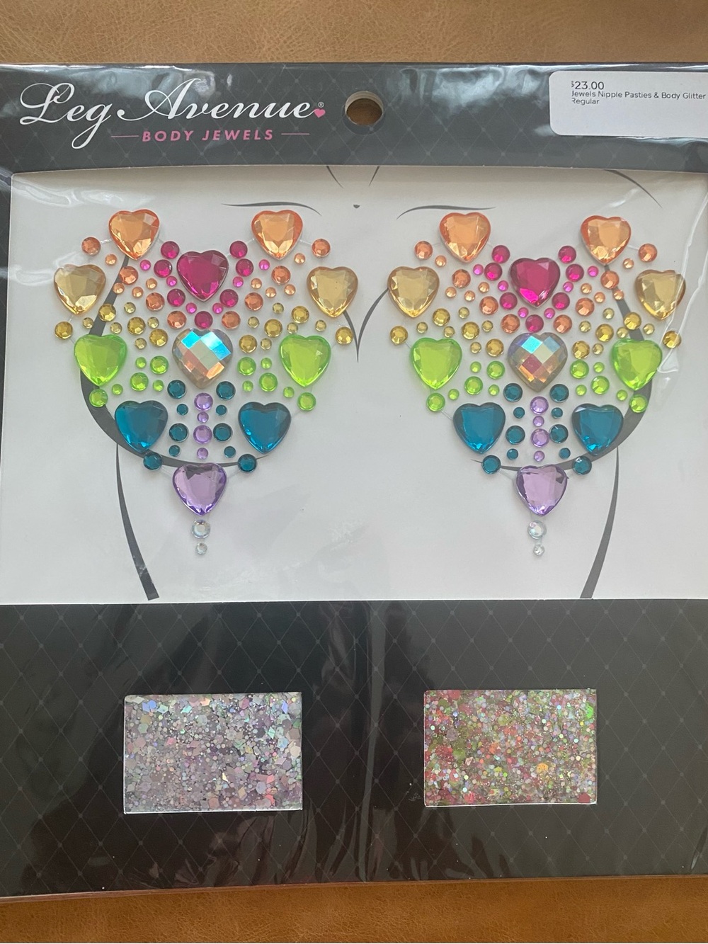 Leg Ave Body Jewel Stockers with Glitter: for Halloween, Concerts, Festivals
